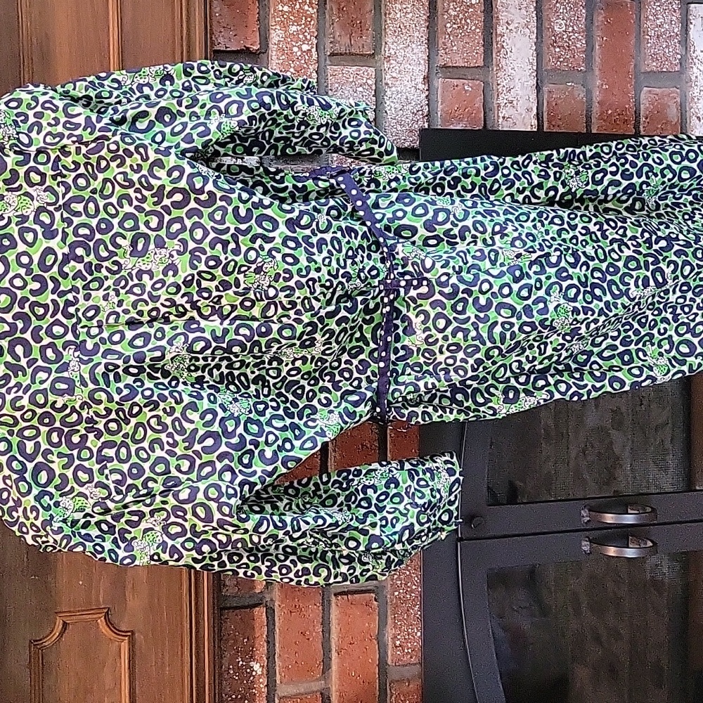 Lilly Pulitzer Leopard Print Shirt Dress with Belt - Picture 7 of 7